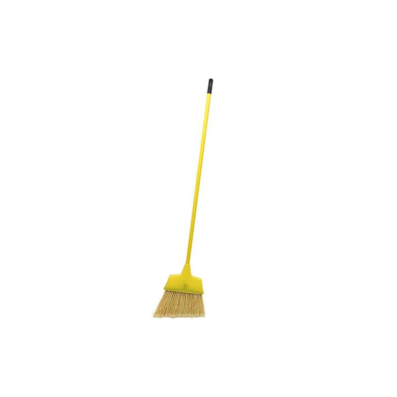 Impact® Broom 55 IN Yellow Plastic Aluminum Plastic Coated With 5.5IN Head Angled Flagged 6/Case