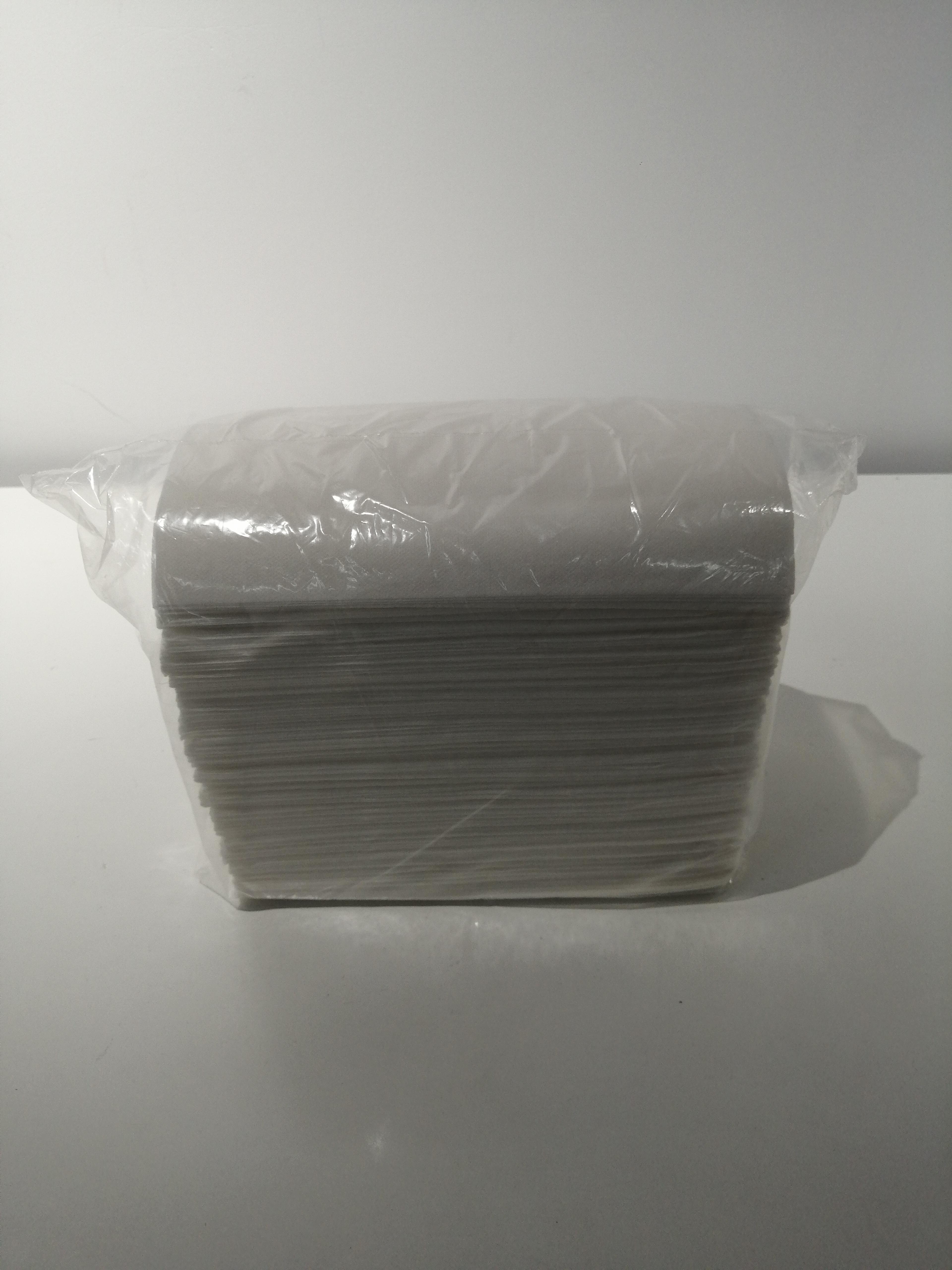 Victoria Bay Dinner Napkins 15X17 IN White Paper 1PLY 1/8 Fold Linen Feel 500/Case