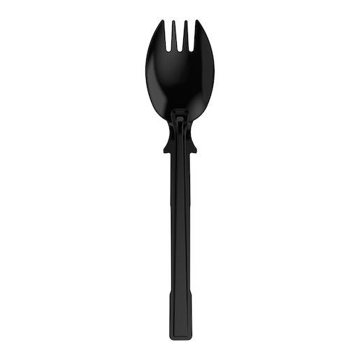 Dixie® SmartStock® Series-T Spork PP Black Heavy Duty 960/Case