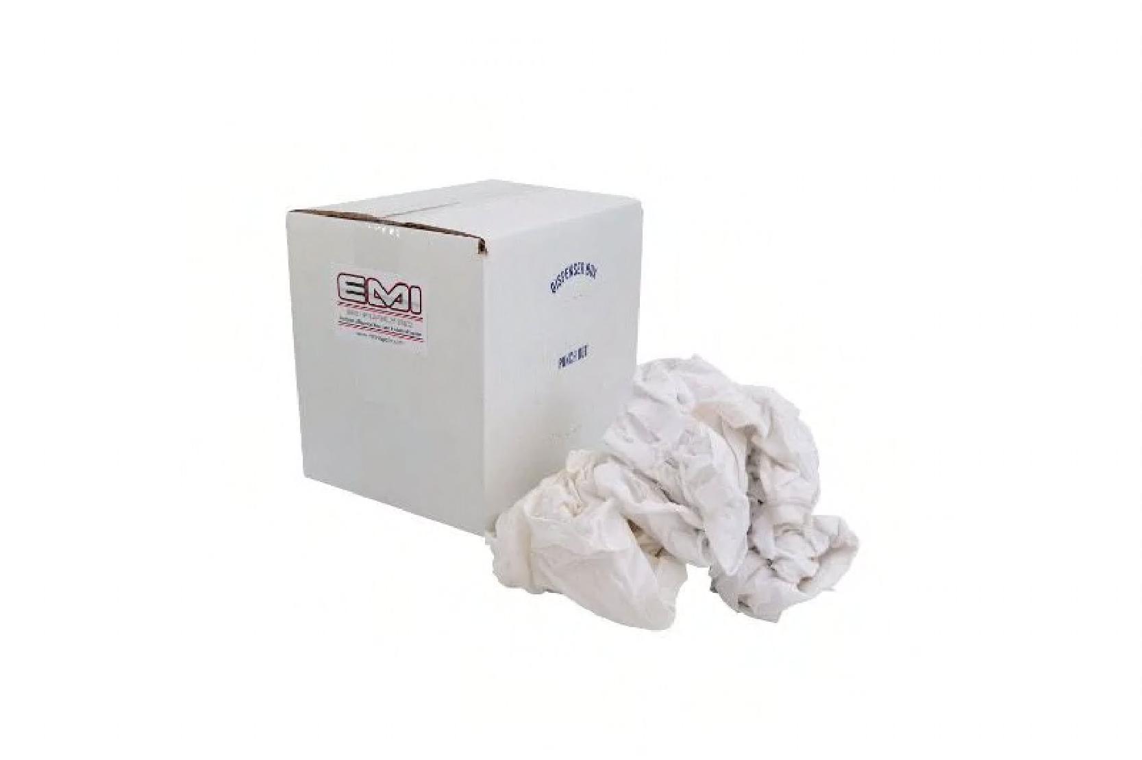 Cleaning Wipe 5 LB Knit White Reclaimed Textile Low Lint 1/Case