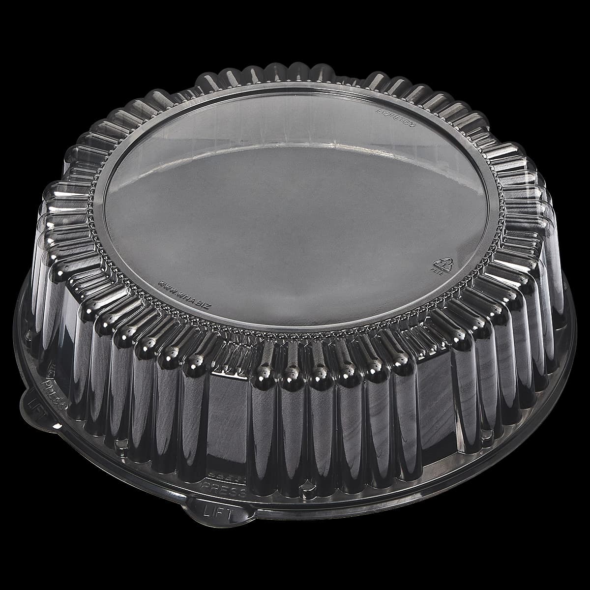 Victoria Bay Lid Dome 12 IN PET Clear Round For Serving Tray 25/Case