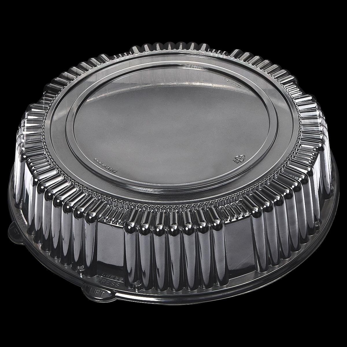 Victoria Bay Lid Dome 14 IN PET Clear Round For Serving Tray 25/Case