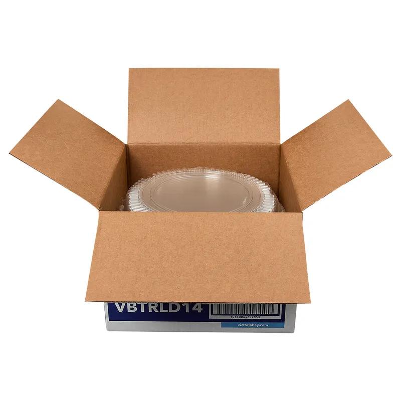 Victoria Bay Lid Dome 14 IN PET Clear Round For Serving Tray 25/Case