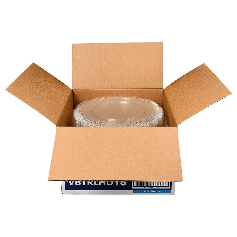 Victoria Bay Lid High Dome 16 IN PET Clear Round For Serving Tray 25/Case
