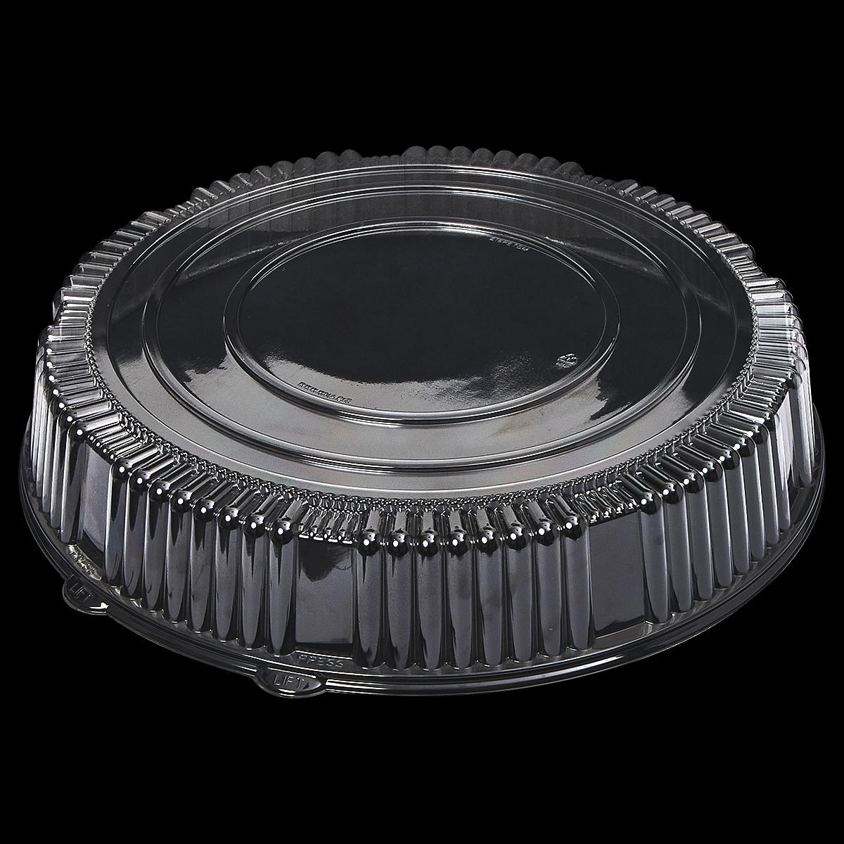 Victoria Bay Lid High Dome 18 IN PET Clear Round For Serving Tray 25/Case