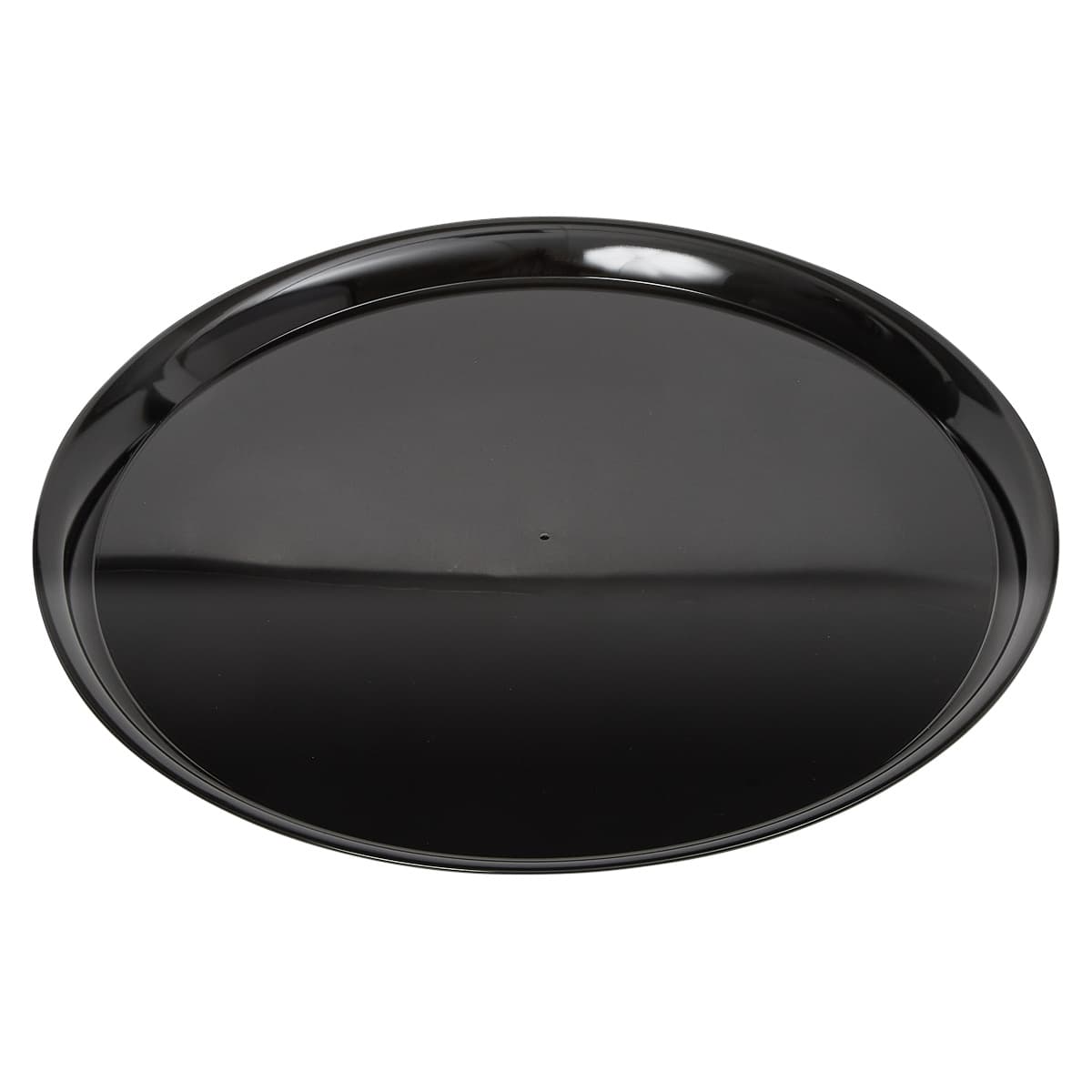 Victoria Bay Serving Tray Base 16 IN PS Black Round Higher Sidewall 25/Case