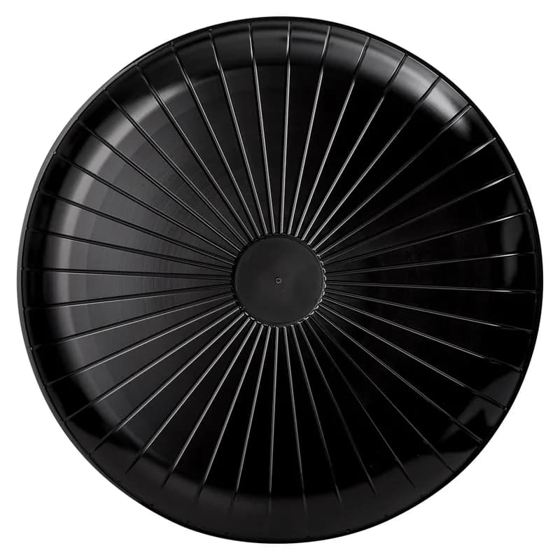 Victoria Bay Serving Tray Base 16 IN PS Black With Design Round 25/Case