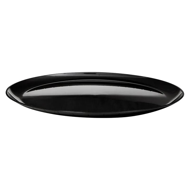 Victoria Bay Serving Tray Base 18 IN PS Black With Design Round 25/Case