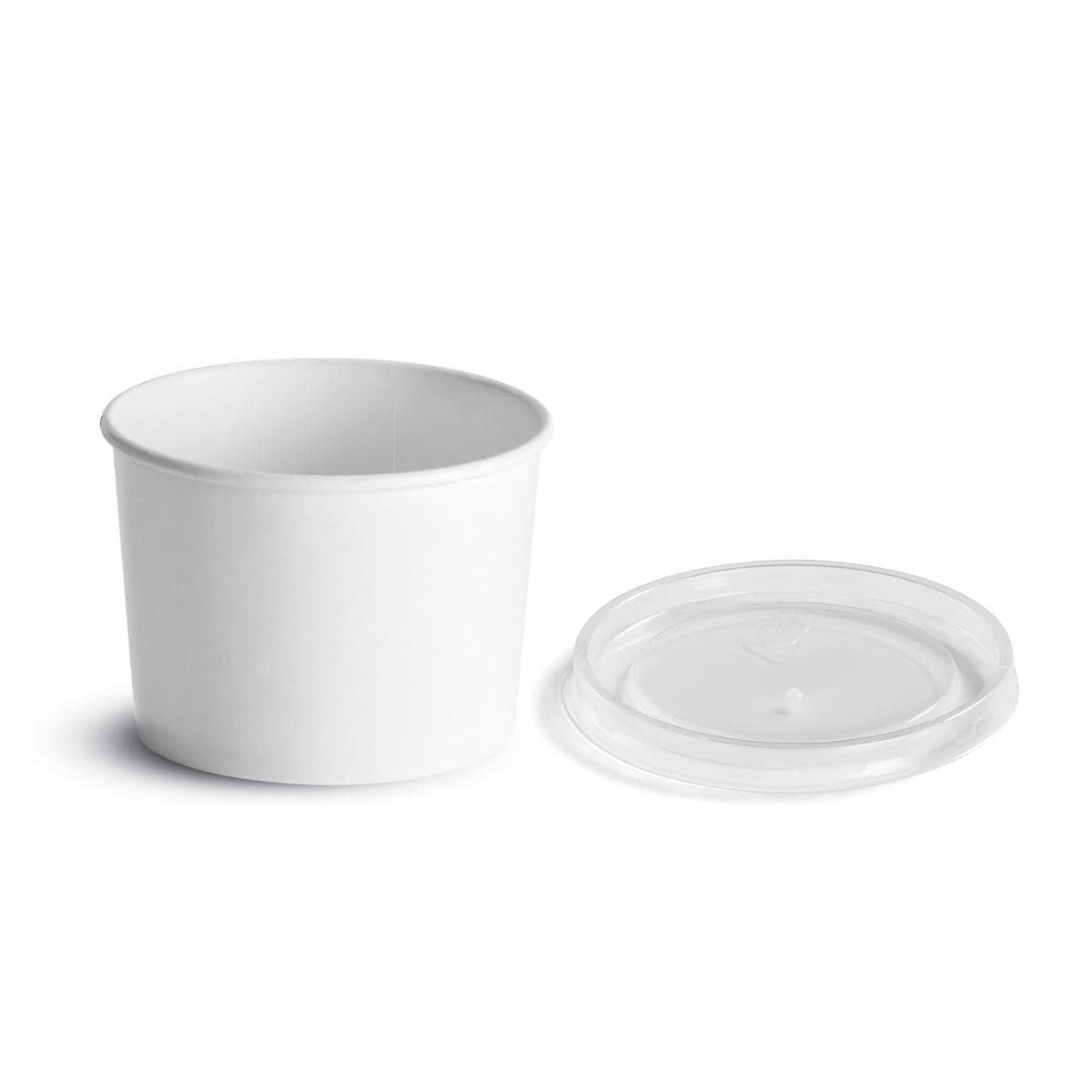 Food Container Base & Lid Combo With Polypropylene (PP) Lid 12 OZ Paper 250/Case