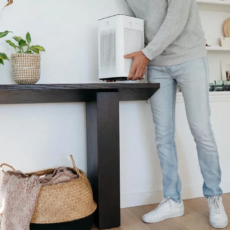 Air Purifier White 8X8X13.5 IN HEPA Filter 28W 1/Each