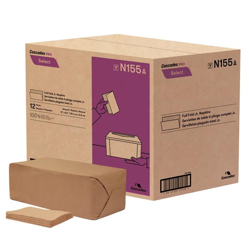 Cascades PRO Napkins Natural 1PLY Full Fold 9600/Case