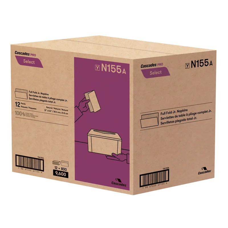 Cascades PRO Napkins Natural 1PLY Full Fold 9600/Case