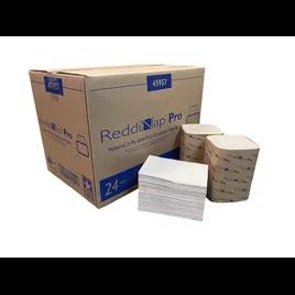 ReddiNap™ Dispenser Napkins 8.8X6.4 IN Kraft 2PLY Interfold 500 Count/Pack 24 Packs/Case 12000 Count/Case