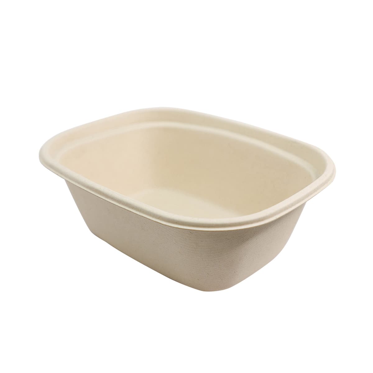Take-Out Container Base Large (LG) 44 OZ 8.7X6.7X3.1 IN Pulp Fiber Kraft Rectangle 400/Case