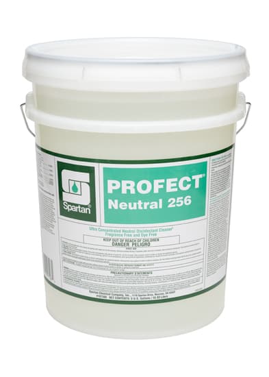 Profect® Neutral 256 Fragrance Free Disinfectant Cleaner 5 GAL Neutral Dye Free High Dilution 1/Pail