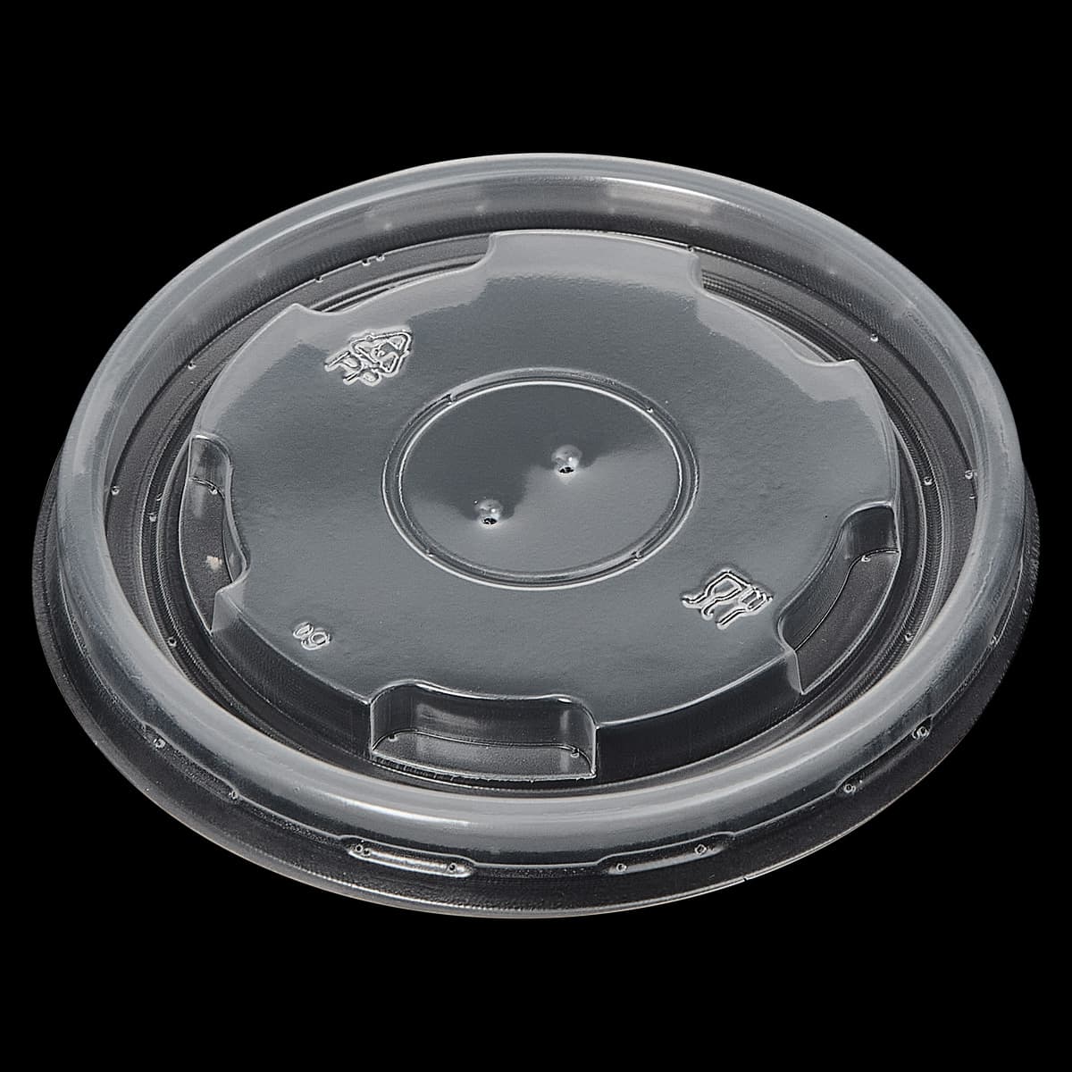 Victoria Bay Lid Flat PP Clear For 4 OZ Food Container Vented 48 Count/Pack 19 Packs/Case 1000 Count/Case