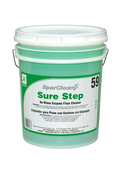 SparClean® Sure Step™ 59 Clean Scent Floor Cleaner 5 GAL Neutral Concentrate Enzymatic 1/Pail
