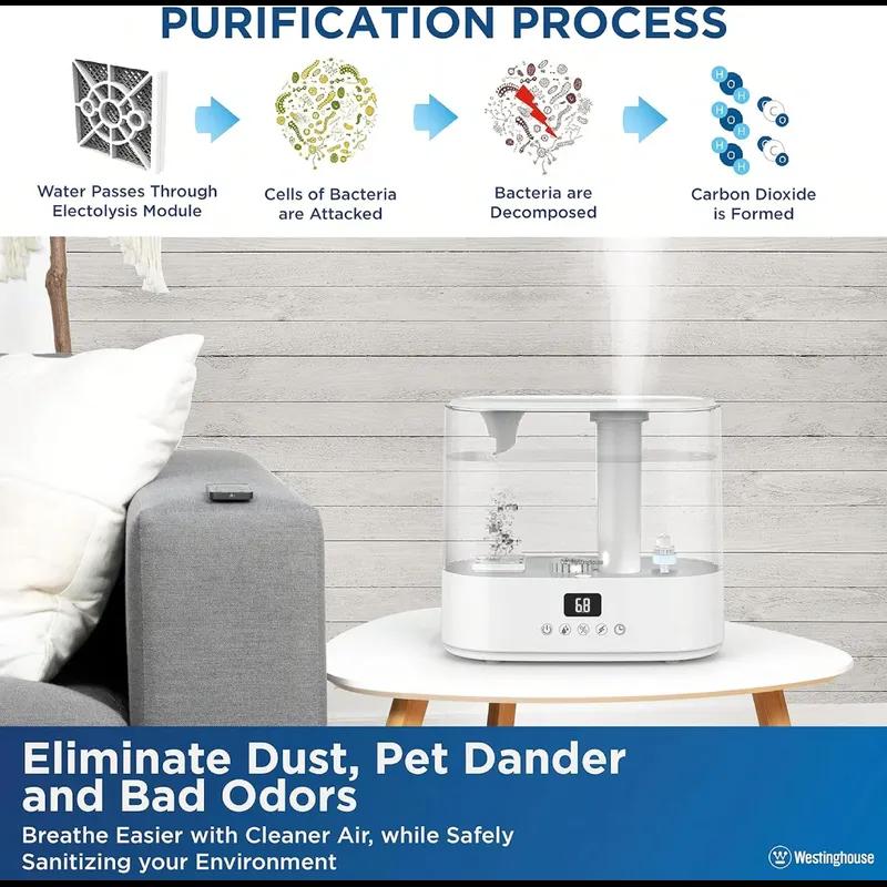 Humidifier White 1.05 GAL Antimicrobial 1/Each