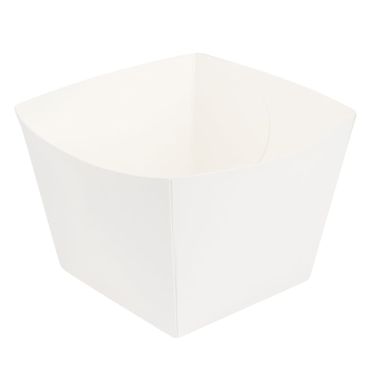 Snack Take-Out Box Paper White Square 200/Box