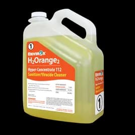 H2Orange2 Hyper-Concentrate 112 Fresh Orange Cleaner & Sanitizer 1 GAL Neutral Virucide 2/Case