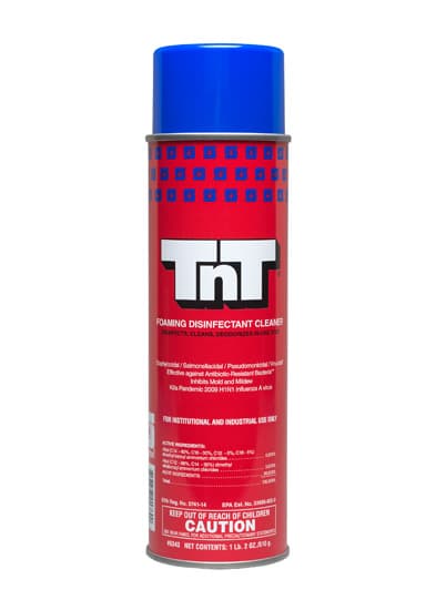 TnT® Mint Restroom Cleaner Disinfectant 20 OZ Multi Surface Alkaline Aerosol RTU Foam 1/Each