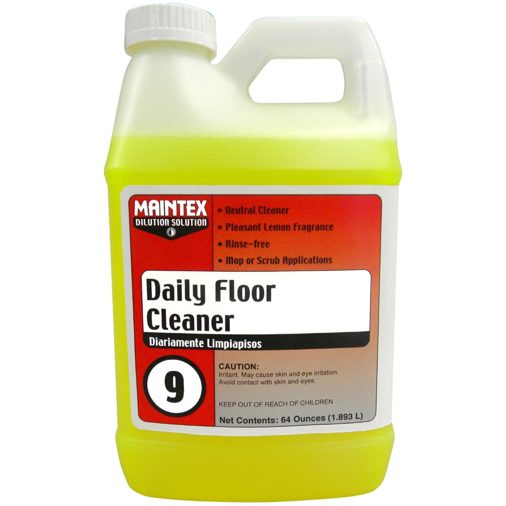 Maintex #9 Citrus Scent Floor Cleaner Neutralizer 64 OZ Daily 4/Case