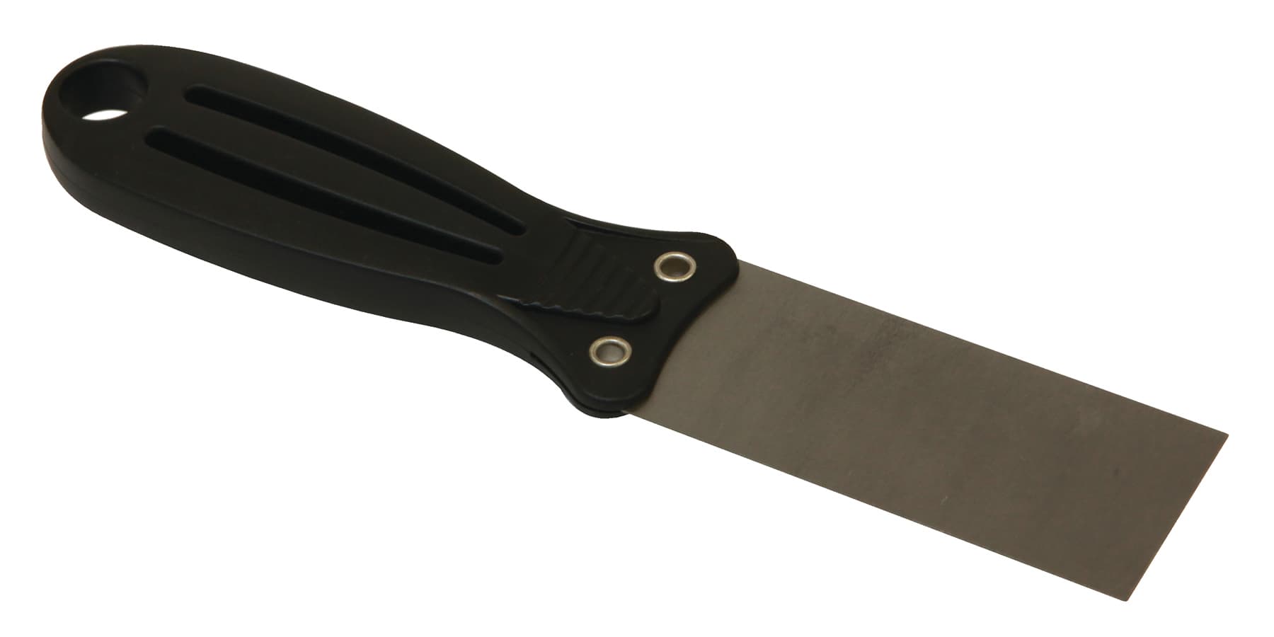 MaxiRough® Putty Knife Stainless Steel Nylon Black Yellow Hanger Hole 1/Each