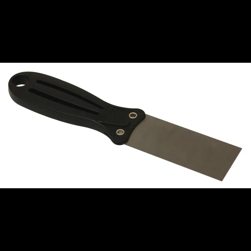 MaxiRough® Putty Knife Stainless Steel Nylon Black Yellow Hanger Hole 1/Each