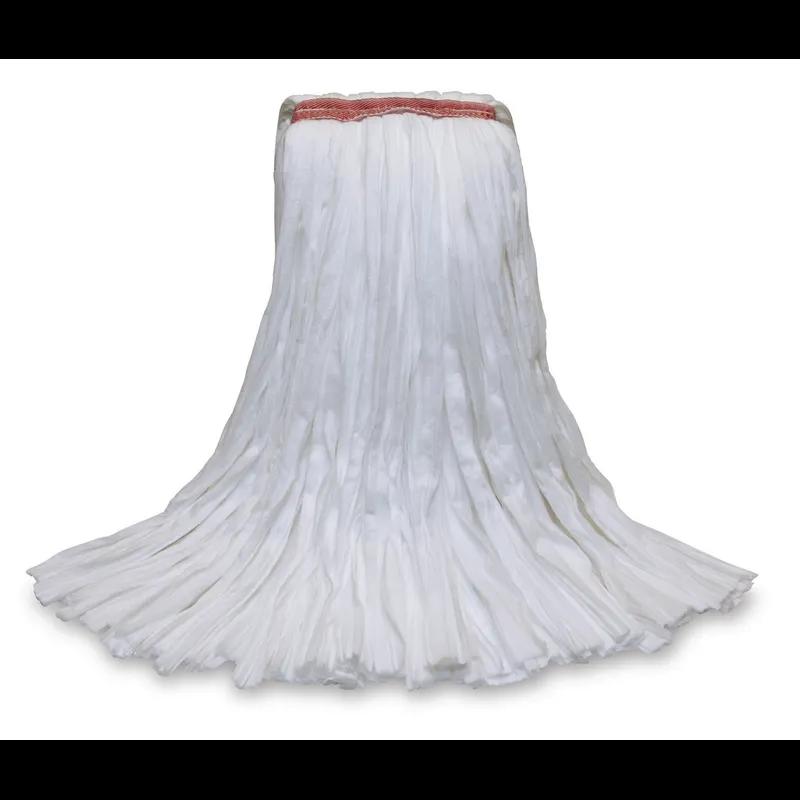 MaxiSorb® Mop Head #16 White Poly Rayon Blend Non-Woven Fabric 1IN Headband Holds Over 200% More Liquid 1/Each