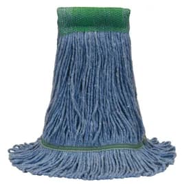 O-Cedar® Mop Head Small (SM) Blue Cotton Synthetic Blend 4PLY Loop End 5IN Headband Tailband 1/Each