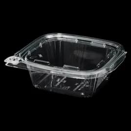 Victoria Bay Deli Container Hinged 12 OZ RPET Clear Tamper-Evident 60 Count/Pack 4 Packs/Case 240 Count/Case