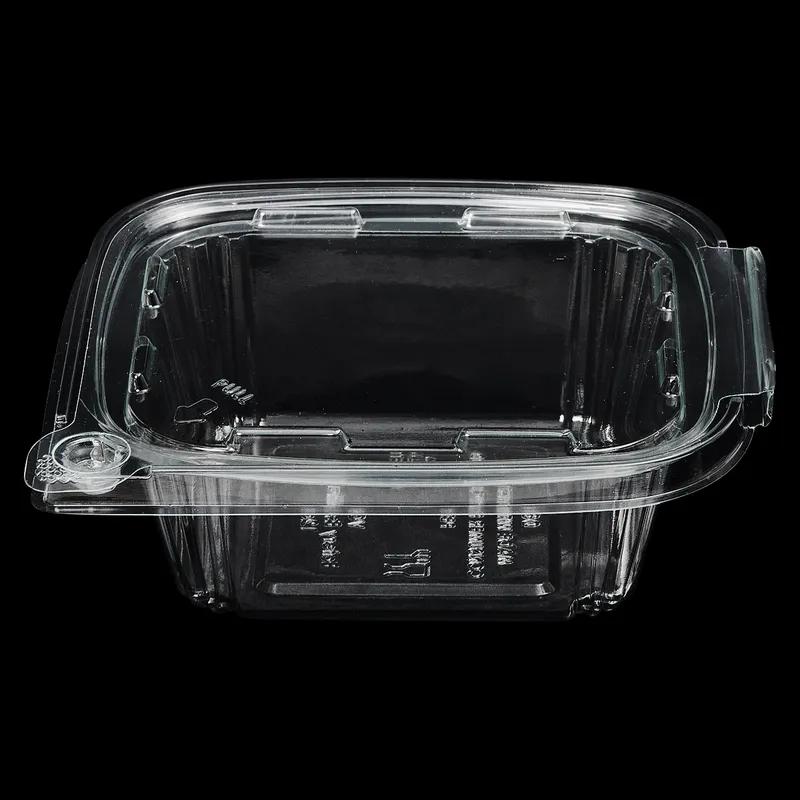 Victoria Bay Deli Container Hinged 12 OZ RPET Clear Tamper-Evident 60 Count/Pack 4 Packs/Case 240 Count/Case