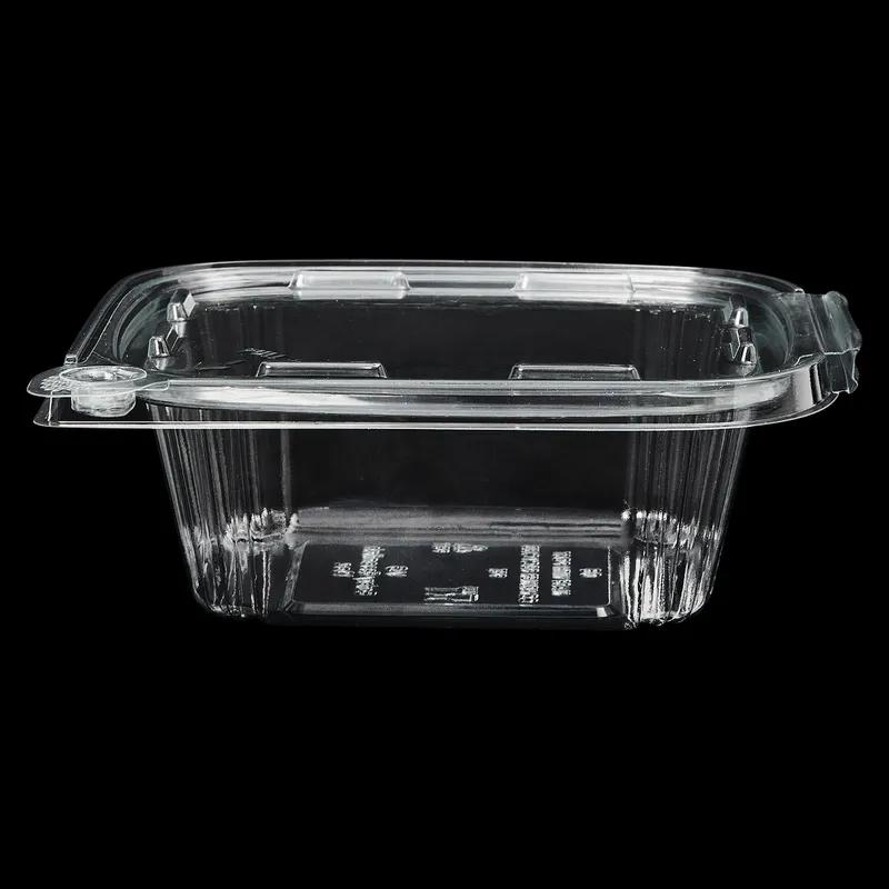 Victoria Bay Deli Container Hinged 12 OZ RPET Clear Tamper-Evident 60 Count/Pack 4 Packs/Case 240 Count/Case