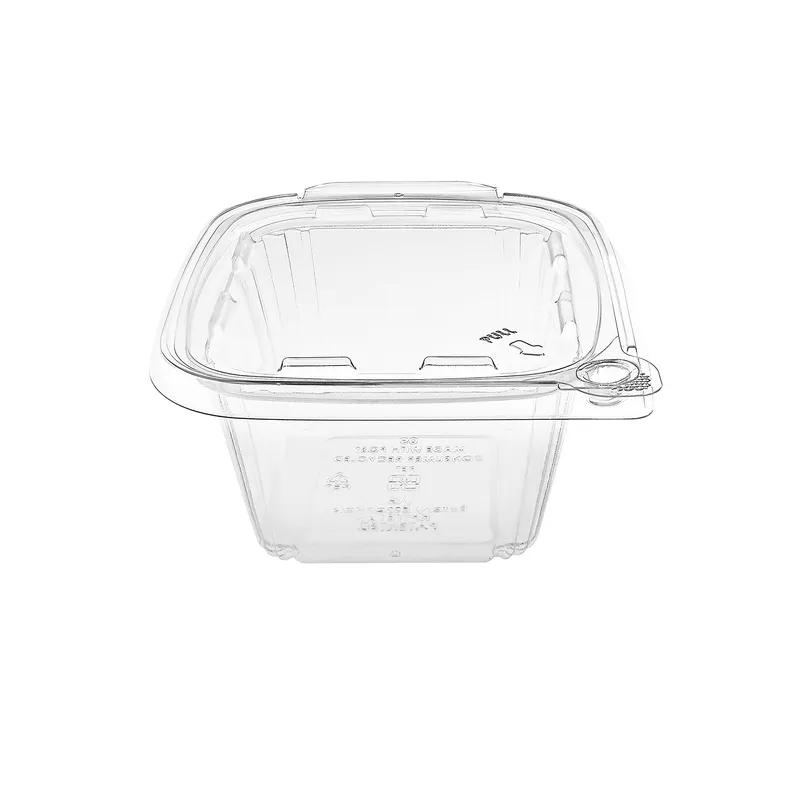 Victoria Bay Deli Container Hinged 16 OZ RPET Clear Tamper-Evident 60 Count/Pack 6 Packs/Case 240 Count/Case
