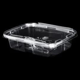 Victoria Bay Deli Container Hinged 20 OZ RPET Clear Tamper-Evident 100 Count/Pack 2 Packs/Case 200 Count/Case