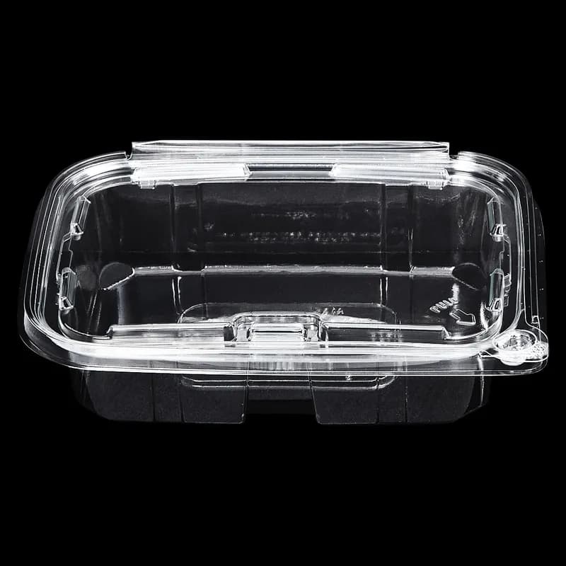 Victoria Bay Deli Container Hinged 20 OZ RPET Clear Tamper-Evident 100 Count/Pack 2 Packs/Case 200 Count/Case