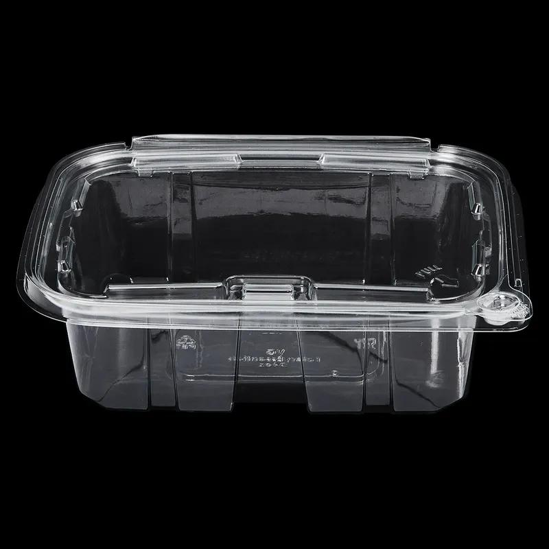 Victoria Bay Deli Container Hinged 24 OZ RPET Clear Tamper-Evident 100 Count/Pack 2 Packs/Case 200 Count/Case