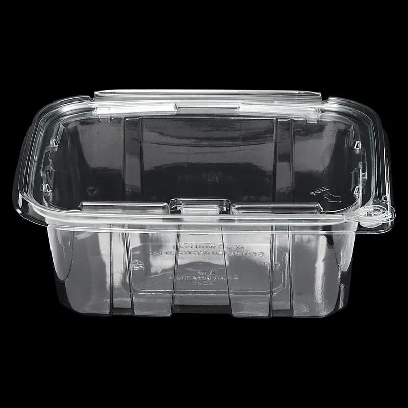 Victoria Bay Deli Container Hinged 32 OZ RPET Clear Tamper-Evident 100 Count/Pack 2 Packs/Case 200 Count/Case