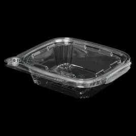 Victoria Bay Deli Container Hinged 8 OZ RPET Clear Tamper-Evident 60 Count/Pack 4 Packs/Case 240 Count/Case
