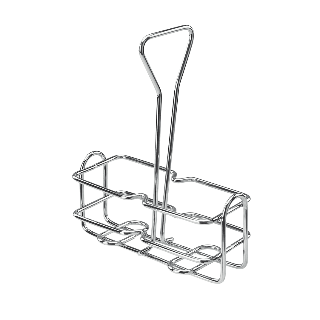 Cruet Rack 5.875X2.75X7.625 IN Metal Wire Chrome 1/Each