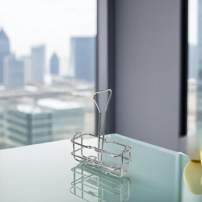 Cruet Rack 5.875X2.75X7.625 IN Metal Wire Chrome 1/Each