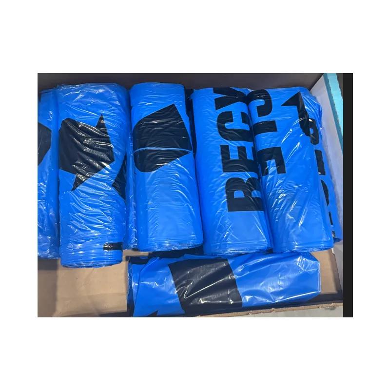Victoria Bay Recycling Bag 33X39 IN 33 GAL Blue 0.6MIL Roll 25 Count/Roll 10 Rolls/Case 250 Count/Case