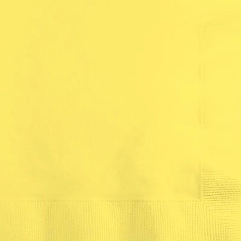 Beverage Napkins Yellow Paper 3PLY 500/Case
