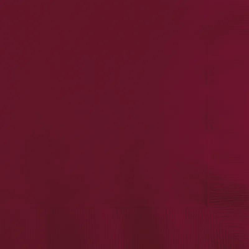 Beverage Napkins Burgundy 3PLY 50 Count/Pack 10 Packs/Case 500 Count/Case