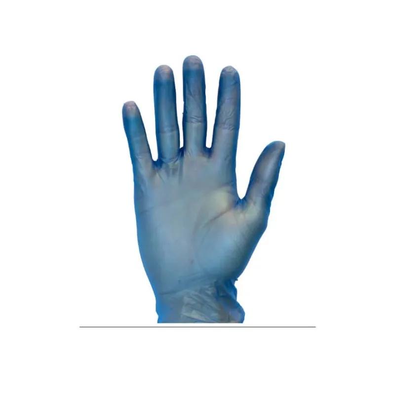 Gloves Medium (MED) Blue Vinyl Disposable Powder-Free 100 Count/Box 10 Box/Case