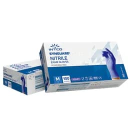 Synguard® Examination Gloves Large (LG) Blue 4MIL Nitrile Powder-Free 100 Count/Box 10 Box/Case
