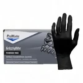 ProWorks® Gloves XS Black Nitrile Powder-Free 100 Count/Box 10 Box/Case