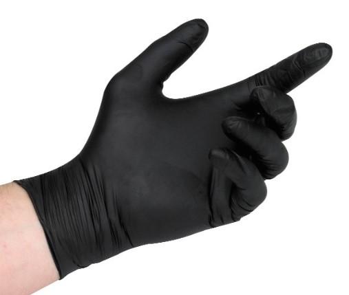 Examination Gloves XL Black Nitrile Powder-Free 1000/Case