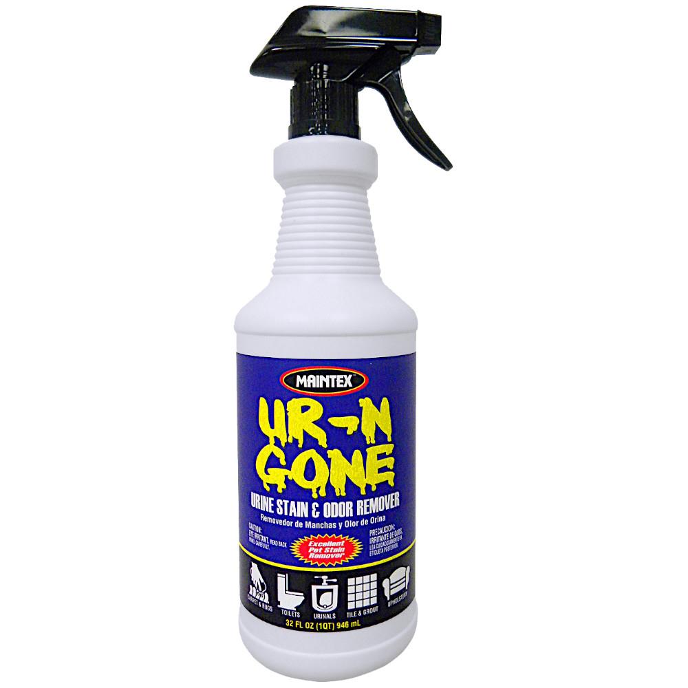 UR-N GONE Urine Remover Stain Remover 32 OZ Spray With Bottle & Trigger 12/Case