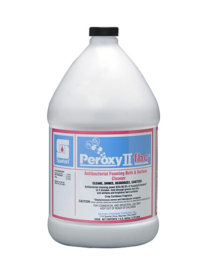 Peroxy II fbc® Caribbean Fragrance Restroom Cleaner One-Step Disinfectant 1 GAL Multi Surface Acidic RTU Hydrogen Peroxide Antibacterial 1/Gallon